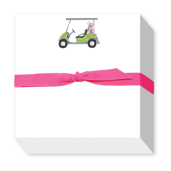 PINK GOLF CART CHUBBIE NOTEPAD