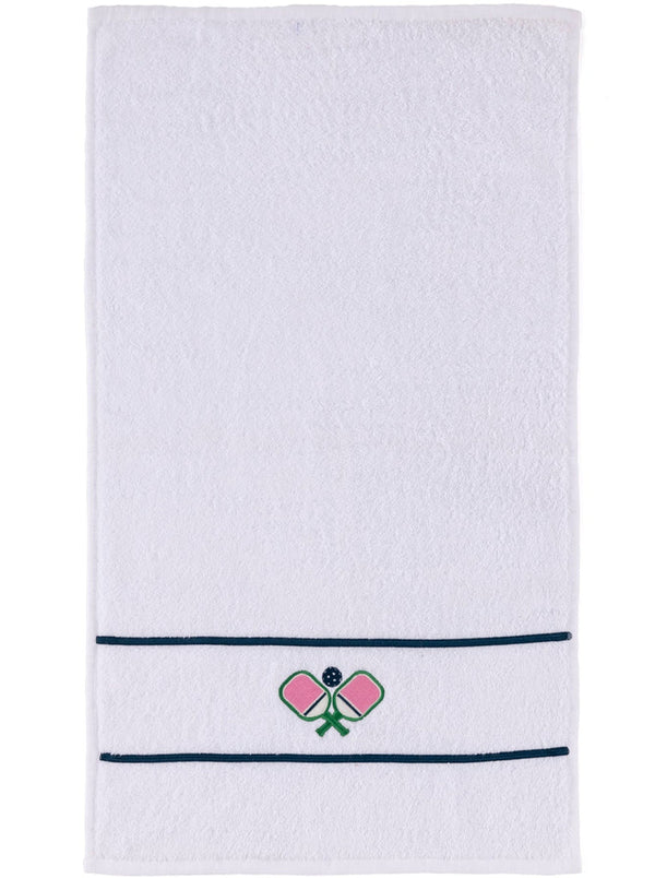 PICKLEBALL PADDLES TOWEL, WHITE