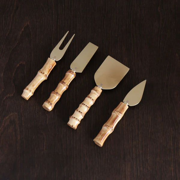 VIDA Bamboo GOLD Cheese Set of 4