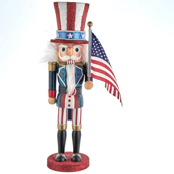 15"WOODEN UNCLE SAM NUTCRACKER