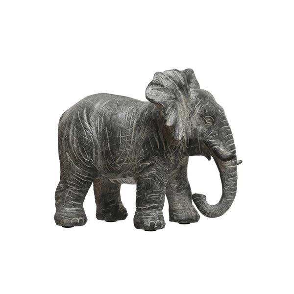 Resin Elephant, Distressed Grey