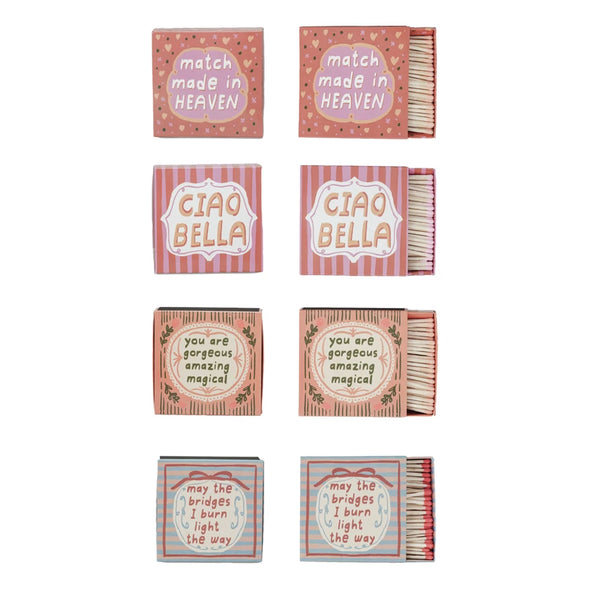 Safety Matches in Matchbox w/ Saying