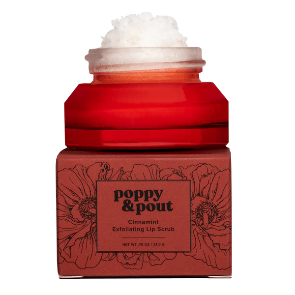 Poppy & Pout Lip Scrub, Cinnamint