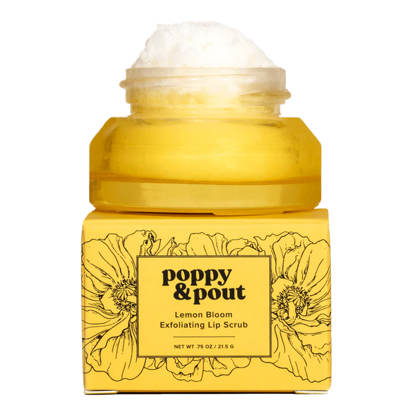 Poppy & Pout Lip Scrub, Lemon Bloom