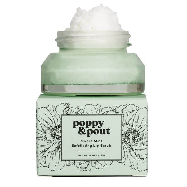 Poppy & Pout Lip Scrub, Sweet Mint