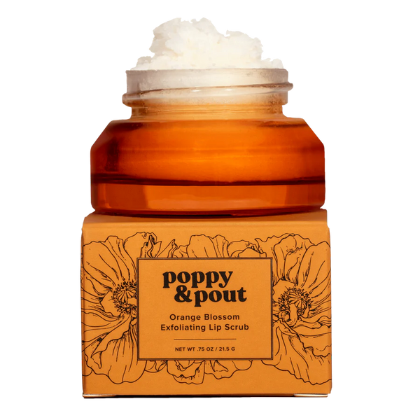 Poppy & Pout Lip Scrub, Orange Blossom